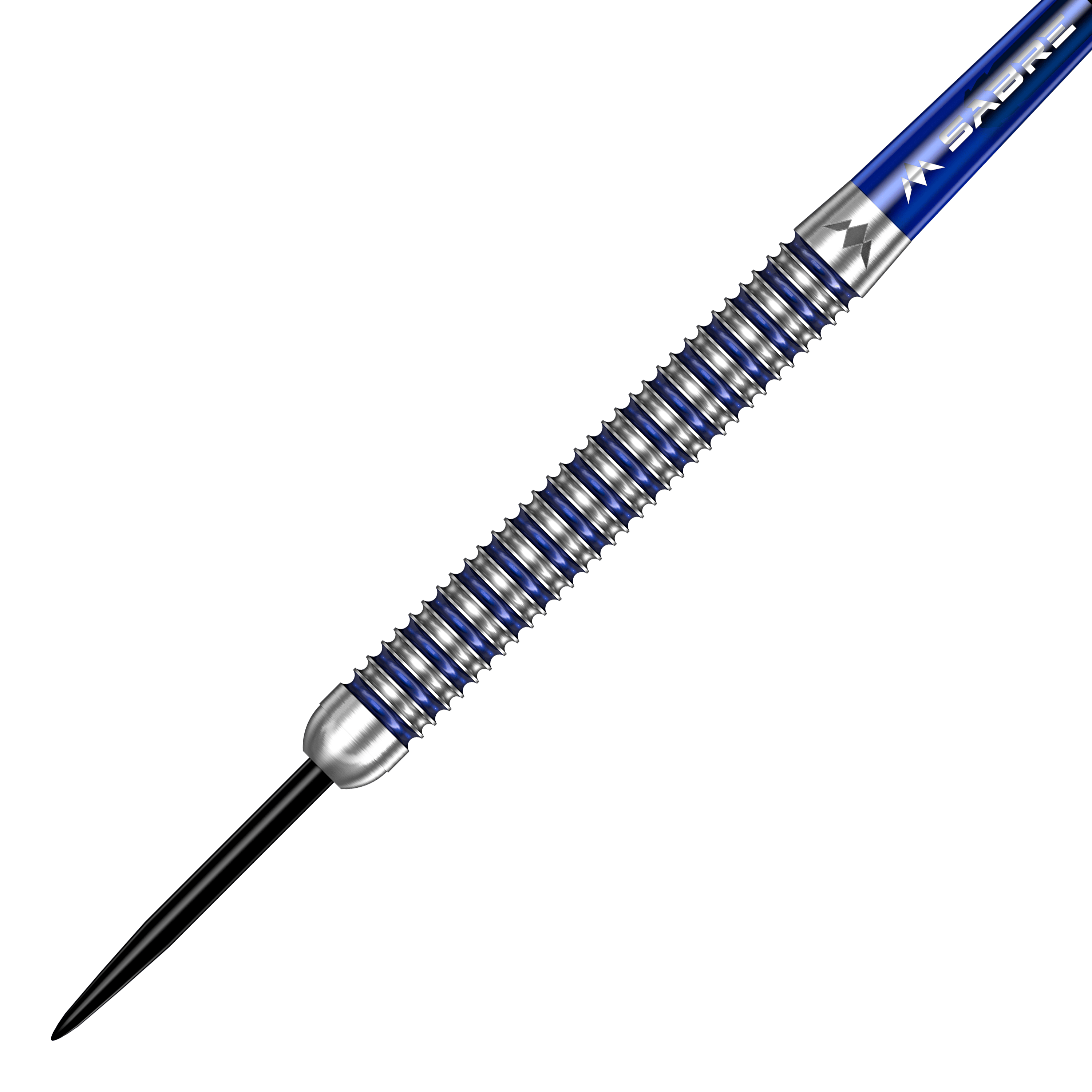 Mission ION Blue Silver Steeldarts werden hier abgebildet. Die Darts haben ein blau-silbernes Design.