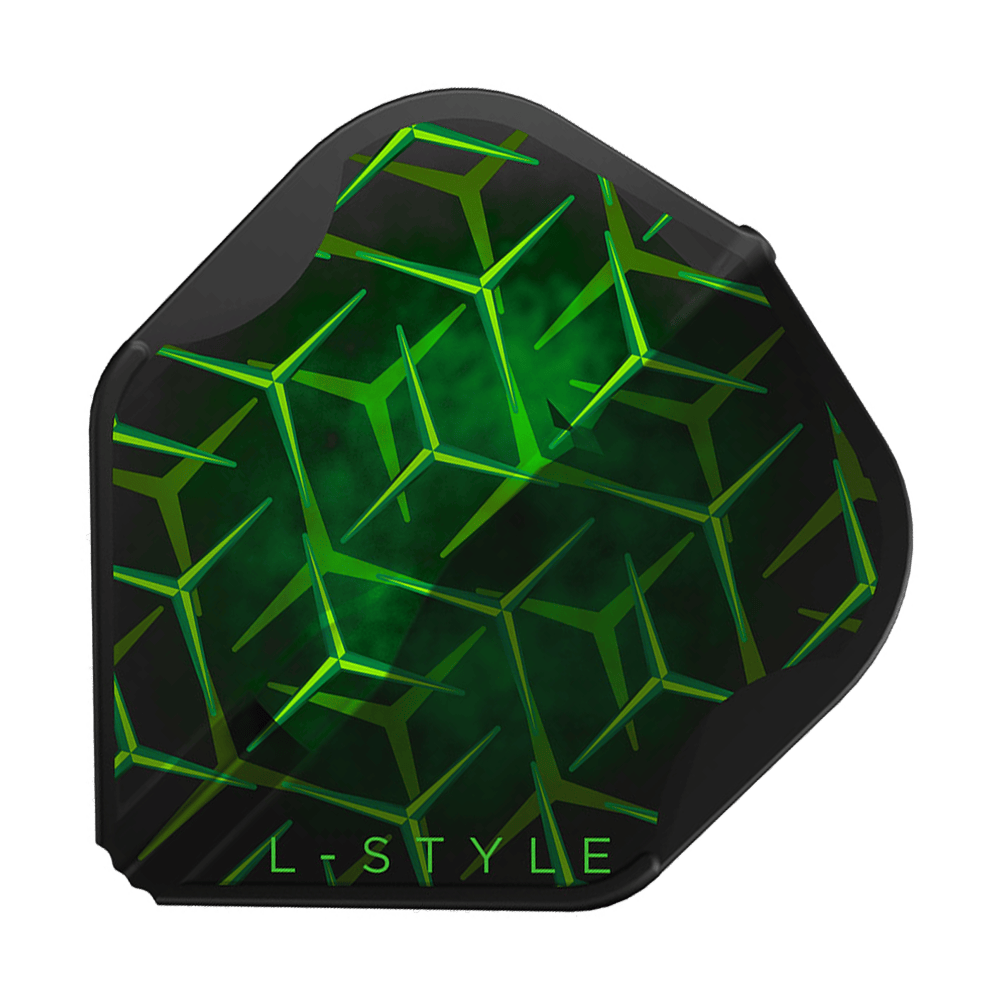 L-Style Lukas Wenig V1 Black L1EZ Flights L-Style Lukas Wenig V1 Black L1EZ Flights sind als Einzelstück mit mattem Finish abgebildet. Die schwarze Farbe hebt die Struktur hervor.