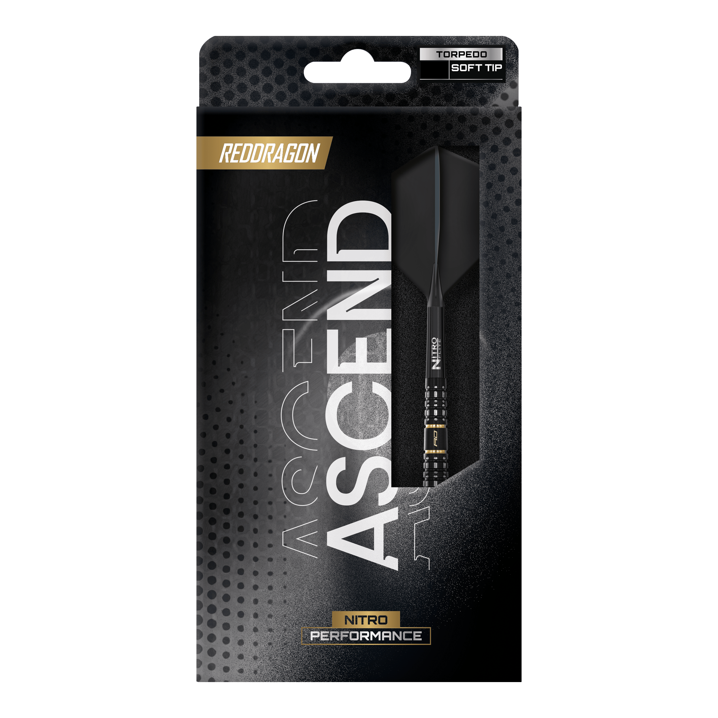 Red Dragon Ascend Torpedo Soft Darts - 22g Dieses Bild zeigt die Red Dragon Ascend Torpedo Softdarts - 22g. Sie sind hochwertige Softdarts für präzises Spiel.
