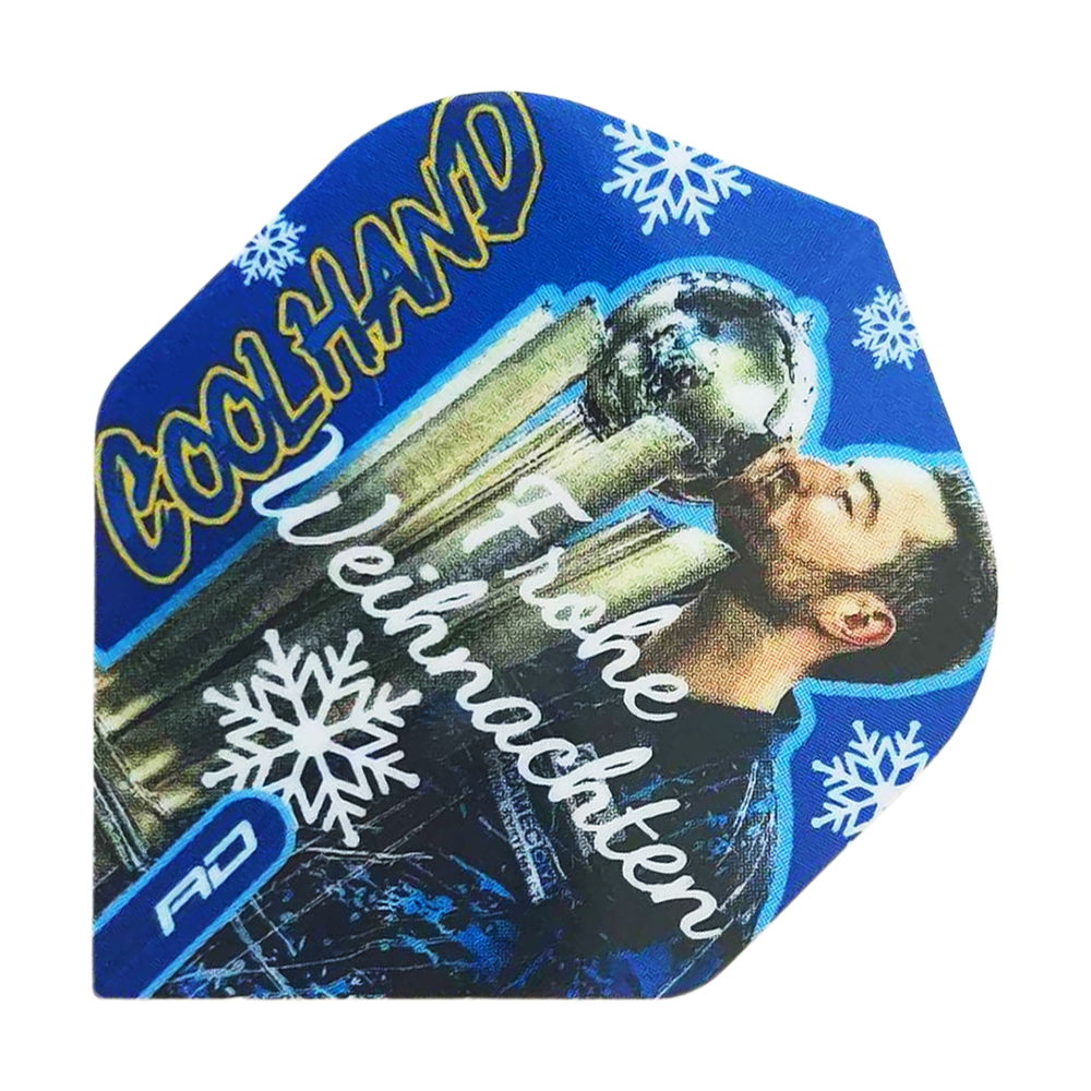 Red Dragon Luke Humphries Merry Christmas Standard Flights Zu sehen ist das Produkt WF-16_Red_Dragon_Luke_Humphries_Frohe_Weihnachten_Standard_Flights_1. Diese Dart-Flights zeigen ein festliches, weihnachtliches Muster.