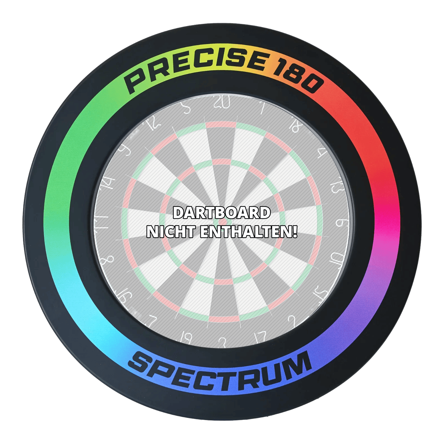Precise 180 Spectrum Dartboard Surround Hier sieht man das Precise 180 Spectrum Dartboard Surround. Dieses Produkt schützt die Wand vor abprallenden Darts.