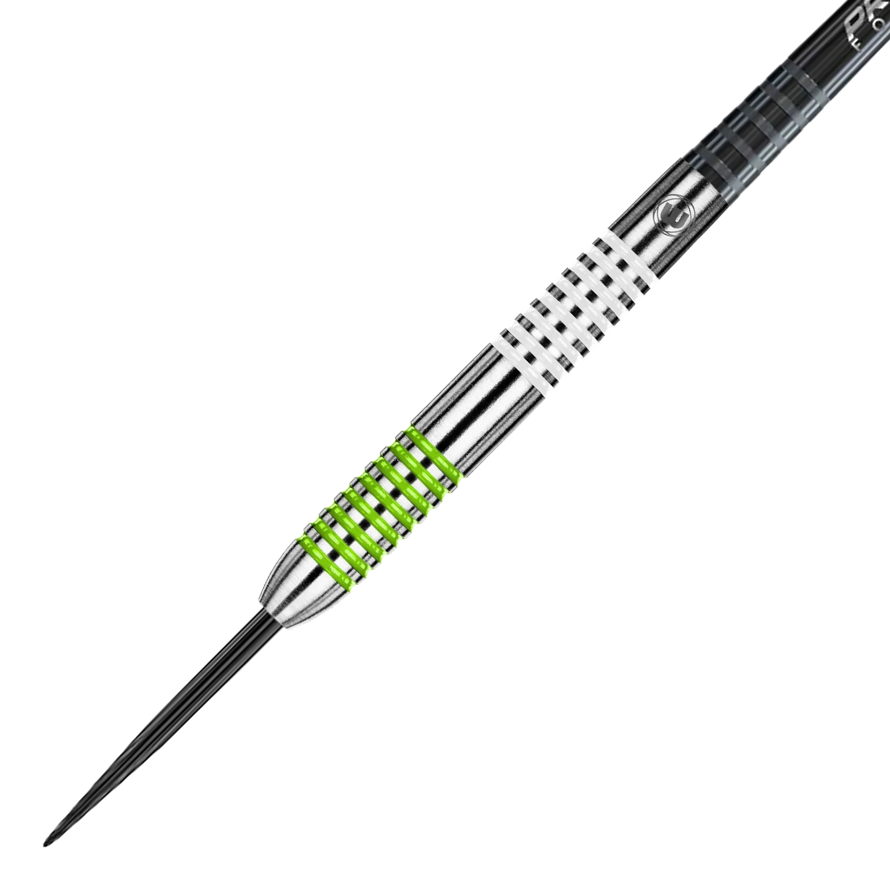 Zu sehen sind die Winmau Ton Machine Steeldarts. Das Produkt ist für präzises und professionelles Dartspiel geeignet.