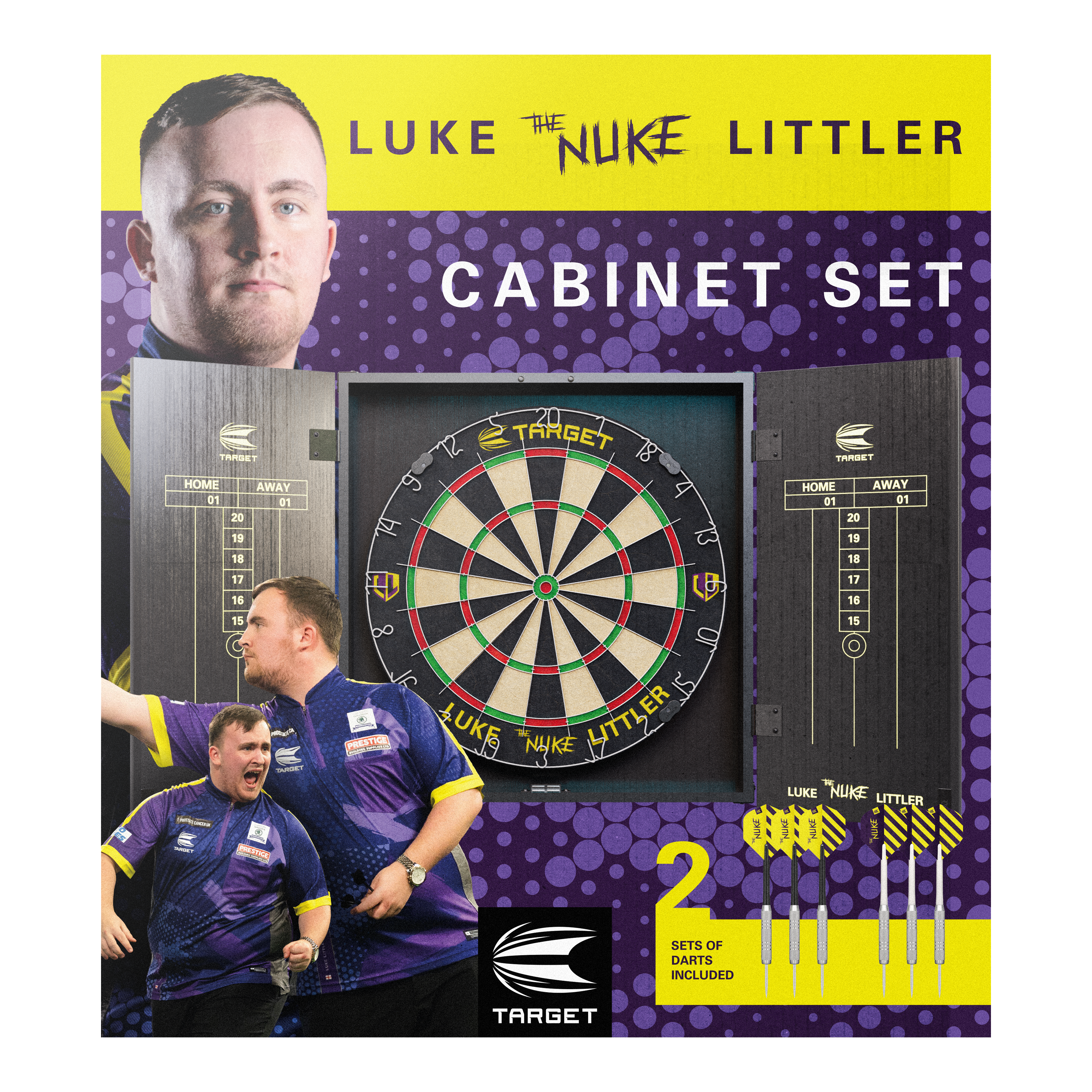 Target Luke Littler Kabinet Dartboard Set