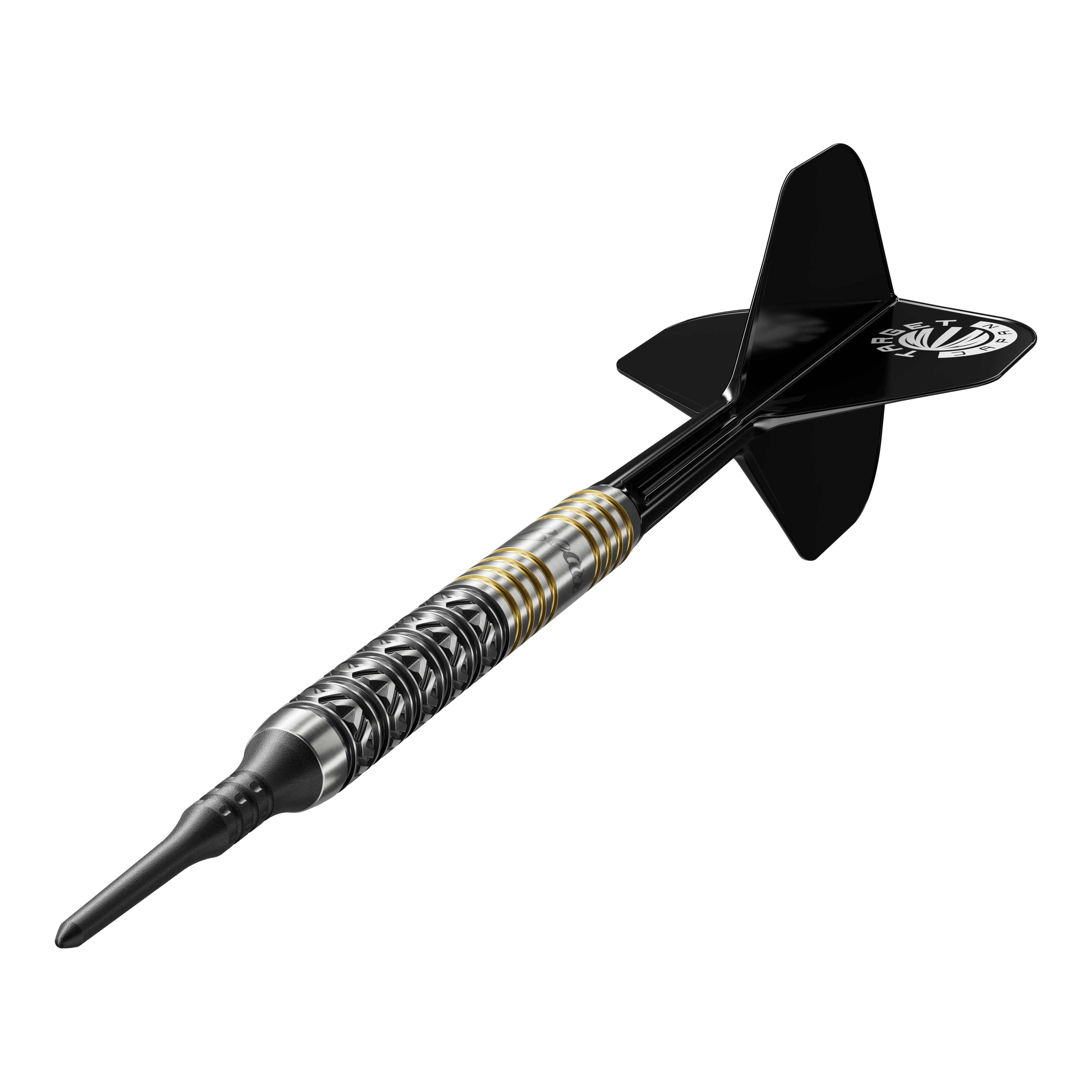 Zu sehen sind die Target Japan Beau Greaves Japan Edition Swiss Point Softdarts - 21g. Sie bieten Qualität und Design für professionelle Dartspieler.