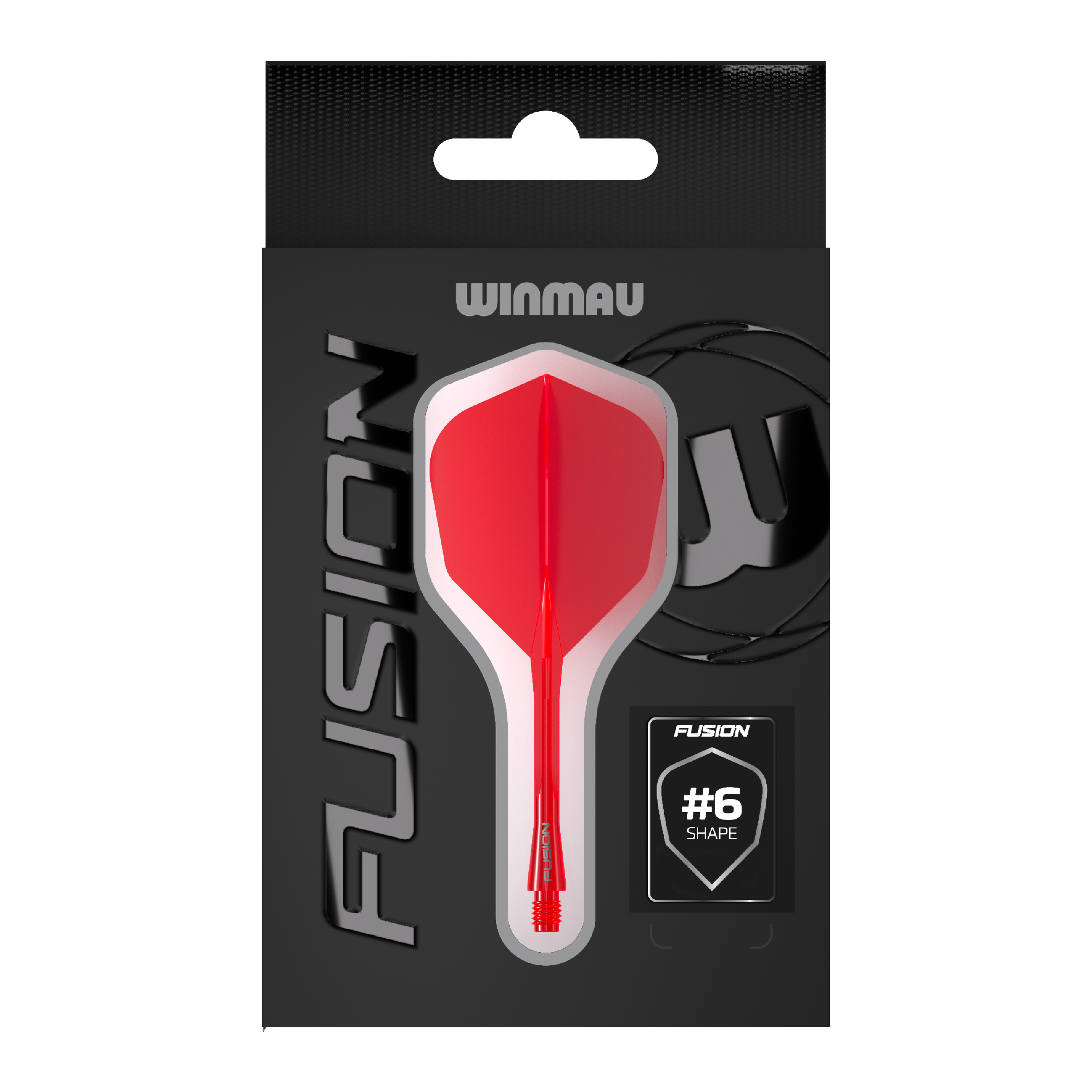 Winmau Fusion Flight Shaft System No6 Red Hier ist das Winmau Fusion Flight-Shaft-System No6 in Rot abgebildet. Dieses Produkt ist ideal für Dartspieler geeignet.