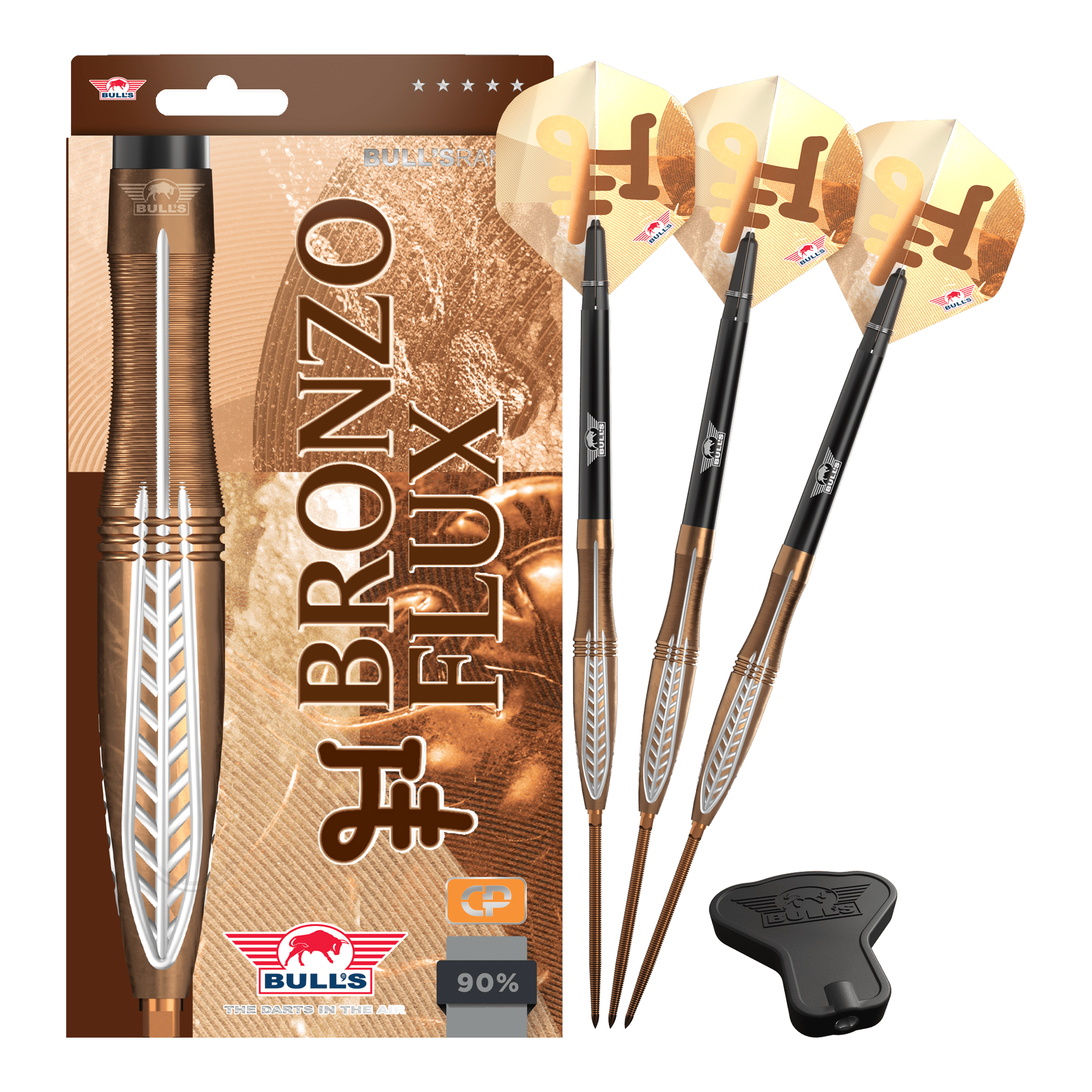 Bulls NL Bronzo Flux Convertible Point Steel Darts