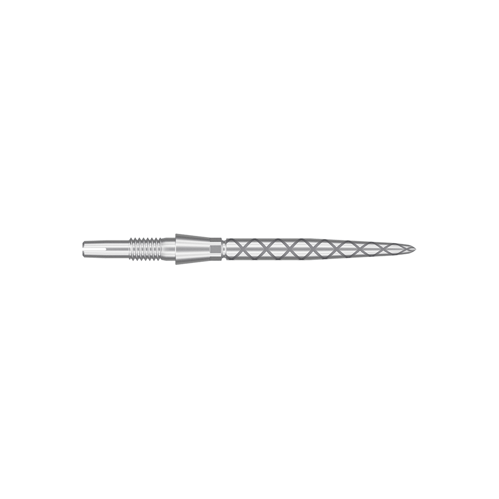 Target Swiss Storm Diamond Point Dart Tips - Silver