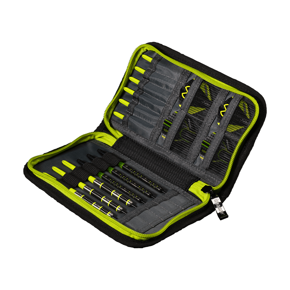 8330_Winmau_MvG_Sport_Edition_Wallet_2 Winmau MvG Sport Edition Wallet als Etui. Das Hardcase ist länglich und mehrfarbig.