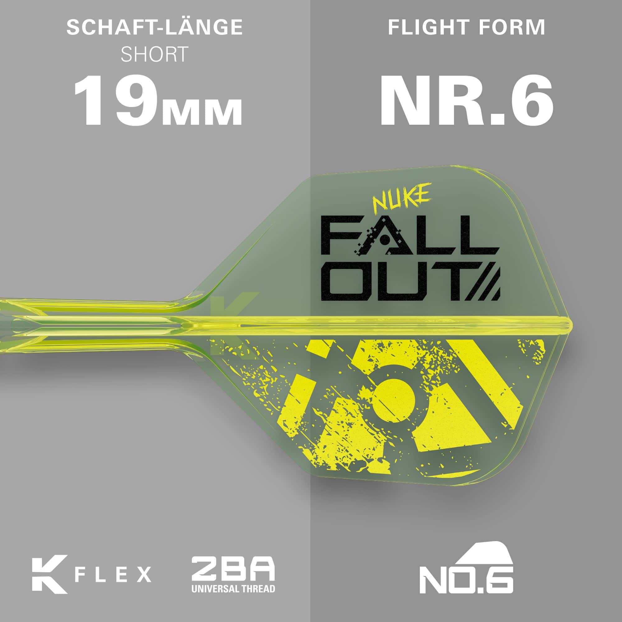 Target Luke Littler Nuke Fallout Soft Darts - 19g Target Luke Littler Nuke Fallout Soft Darts - 19g