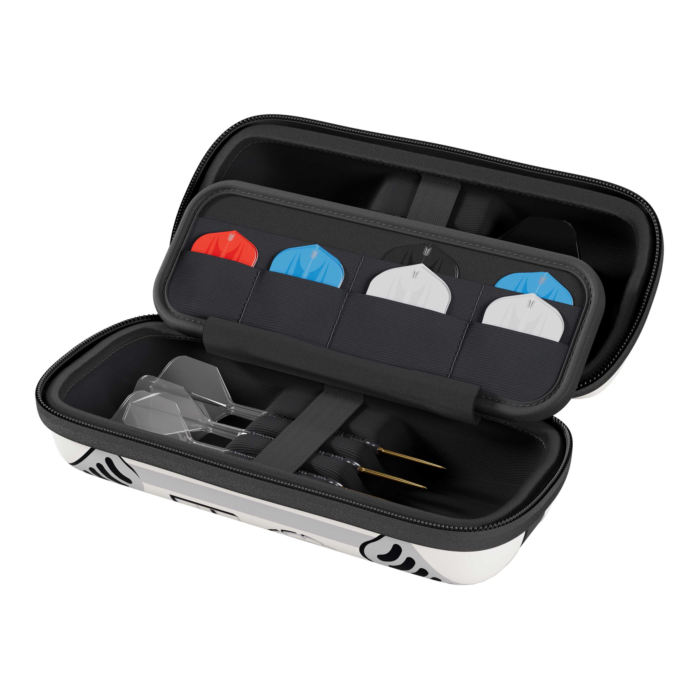 Das Bild zeigt das Target Star Wars Boa Dartcase mit Stormtrooper-Design. Es eignet sich ideal für Fans von Darts und Star Wars.