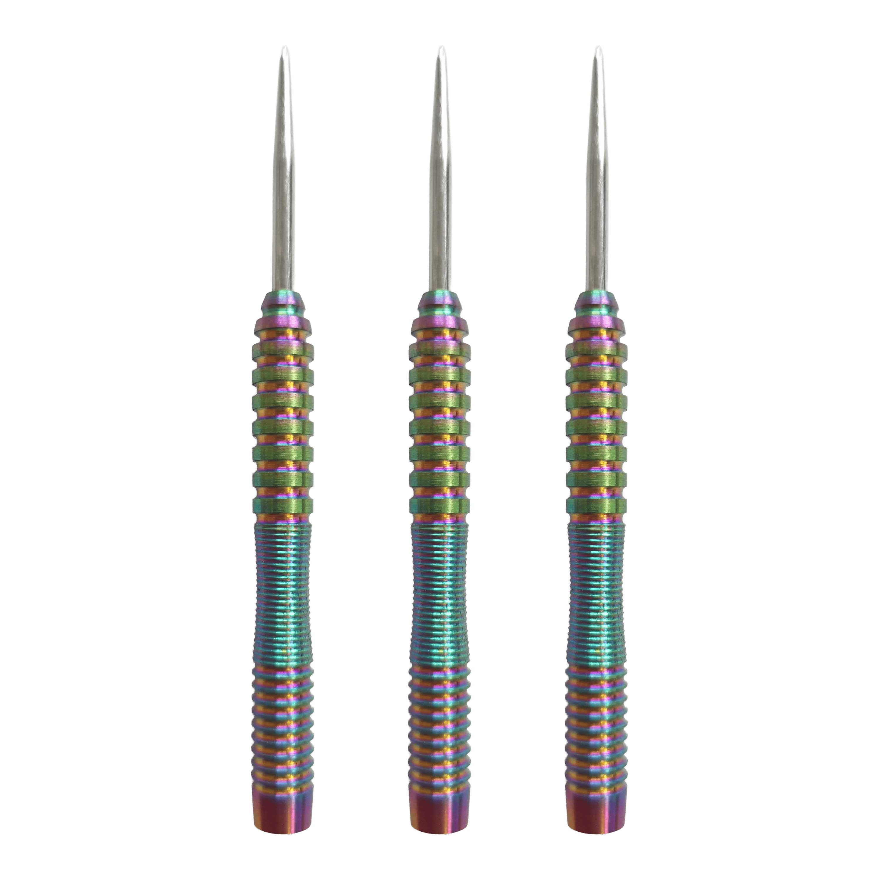 McDart Rainbow 3 steel dart barrels - 22g Hier ist das Produkt McDart Rainbow 3 Steeldart-Barrels - 22g abgebildet. Das Set enthält Steeldart-Barrels im bunten Look.