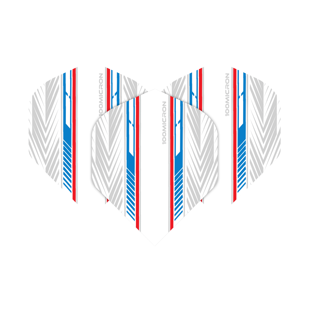 Pentathlon White Blue Red No2 Standard Flights