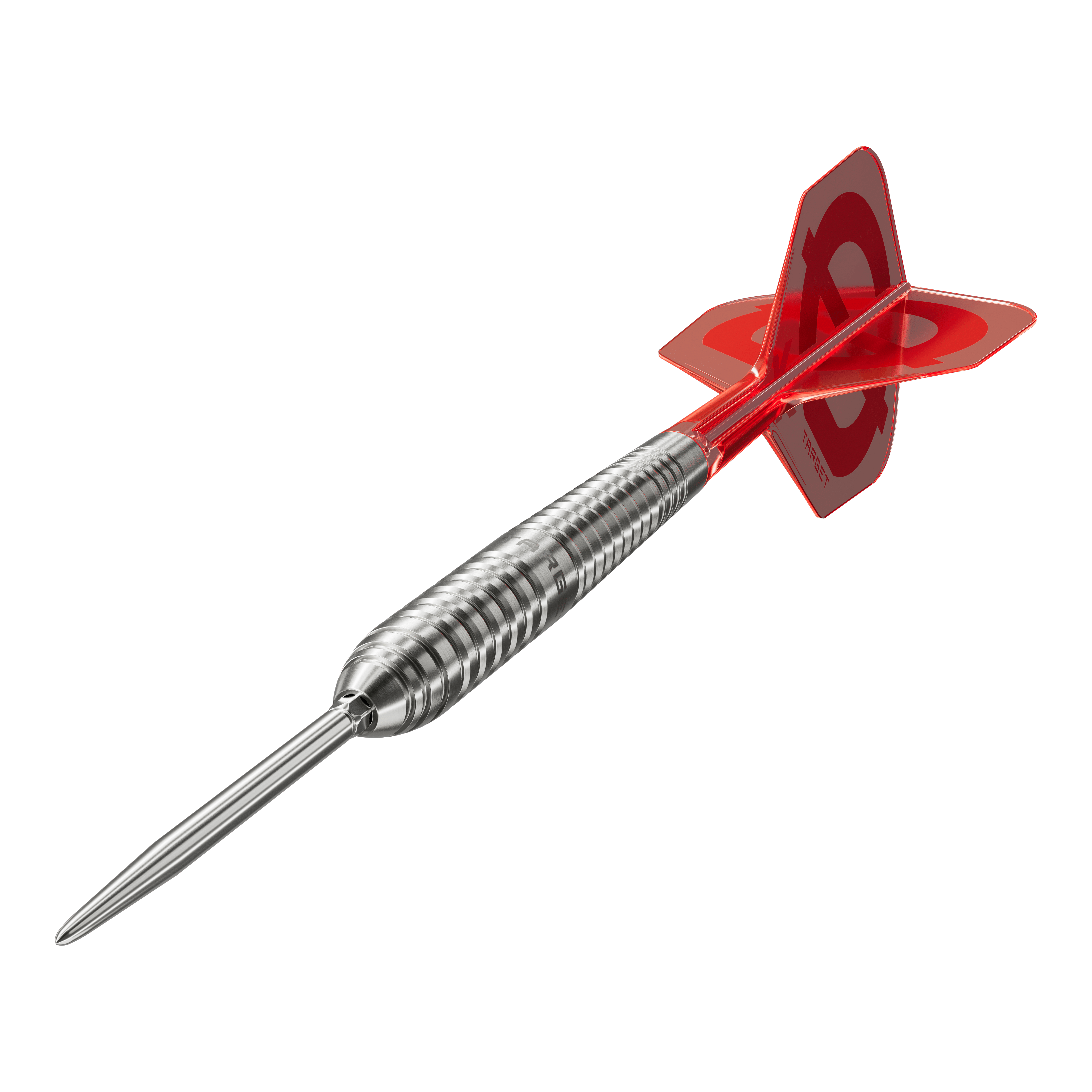 Target Group O 01 Swiss Points Steeldarts Abgebildet ist das Target Group O 01 Swiss Points Steeldarts Set. Die Details der Darts sind im Vordergrund.