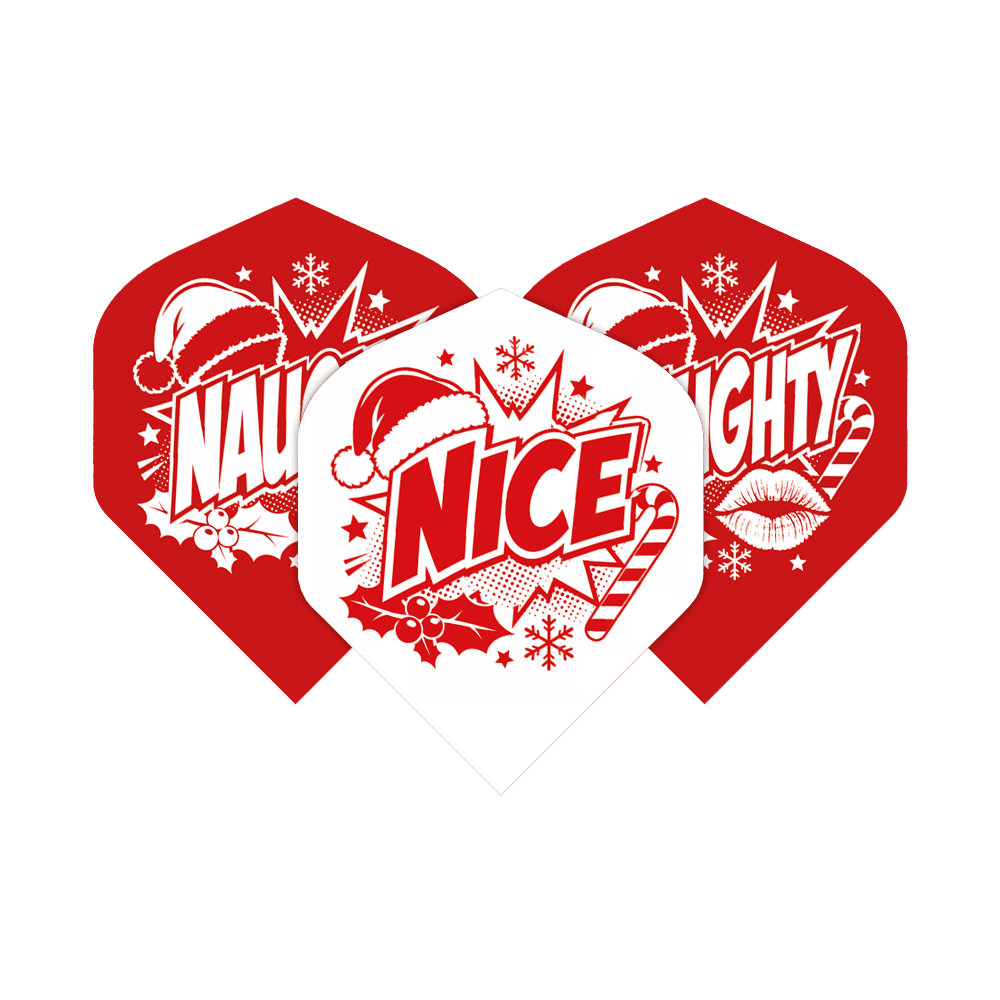McDart Naughty Or Nice No2 Standard Flights Abgebildet ist das Produkt McDart Naughty Or Nice No2 Standard Flights. Es handelt sich um Dartflights in Standardgröße.