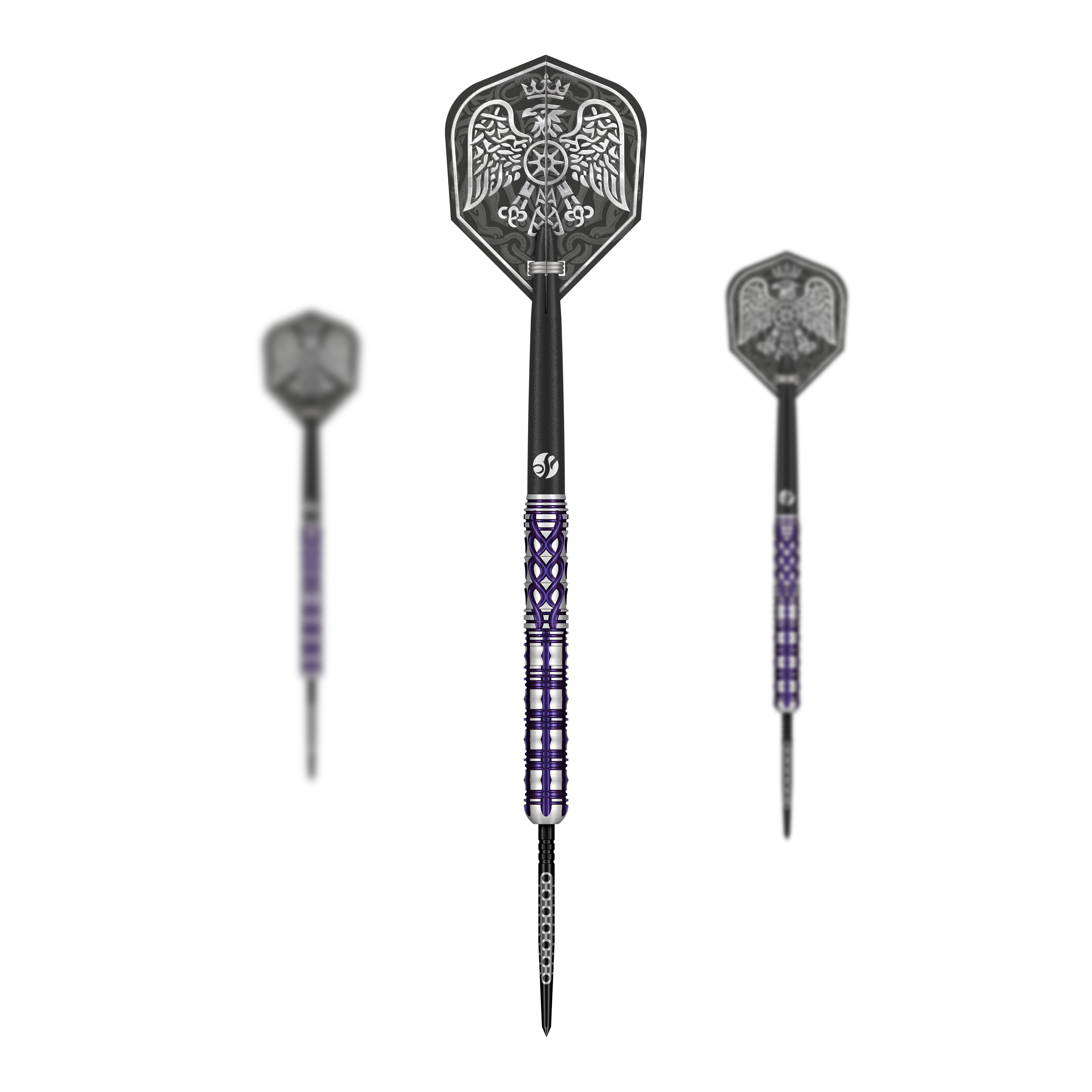 Shot Goths Visara Turbo Point Steel Darts - 23g Auf dem Bild sind die Shot Goths Visara Turbo Point Steeldarts - 23g als Set zu sehen. Sie eignen sich ideal für ambitionierte Steeldartspieler.