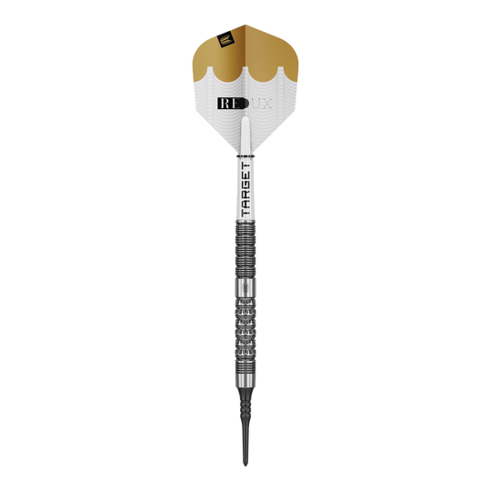 Target Redux 10 soft darts - 18g Target Redux 10 Softdarts - 18g ist auf dem Foto abgebildet. Es handelt sich um hochwertige Softdarts für präzises Werfen.
