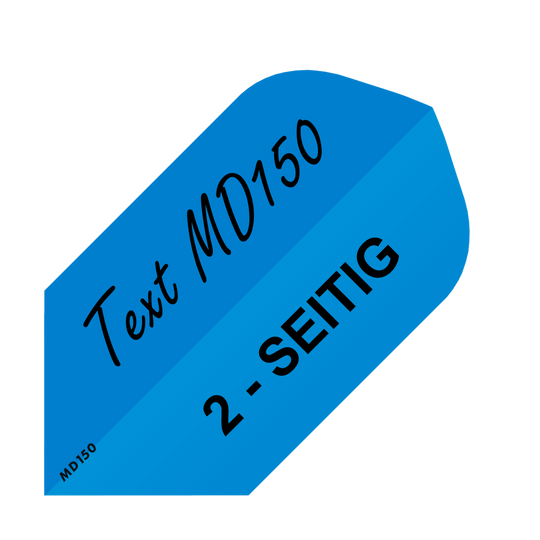 10 Satz Bedruckte Flights 2-Seitig - Wunschtext - MD150 Slim
