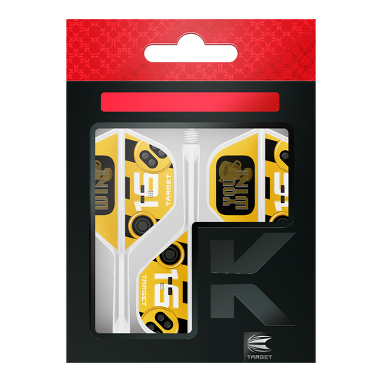 Abgebildet sind Target K-Flex You Win No2 Standard Flights. Diese Flights zeichnen sich durch ihre Standardform und hohe Qualität aus.