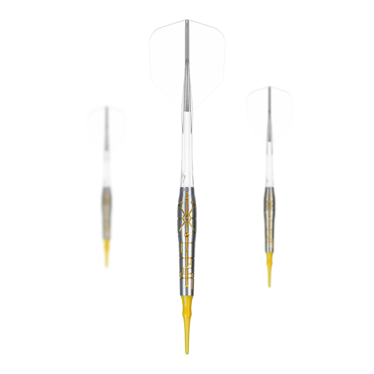 Hier ist das Set Caliburn Starships Series Falcon Softdarts - 20g abgebildet. Es handelt sich um Softdarts in einer 20g-Ausführung.