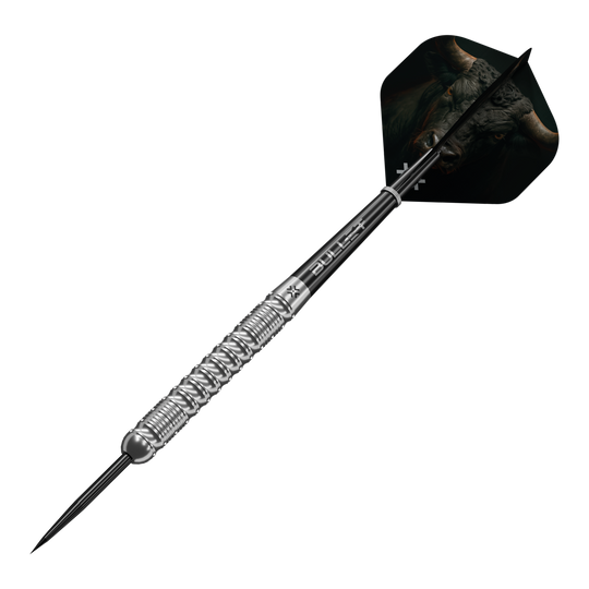 Dieses Bild zeigt die Bullet Fury Steel Darts. Sie sind für Dartspieler entwickelt worden.