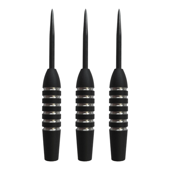 McDart Void 2 steel dart barrels - 23g Auf dem Bild ist das Set McDart Void 2 Steeldart-Barrels - 23g zu sehen. Es handelt sich um eine Nahaufnahme der Steeldart-Barrels als Set.