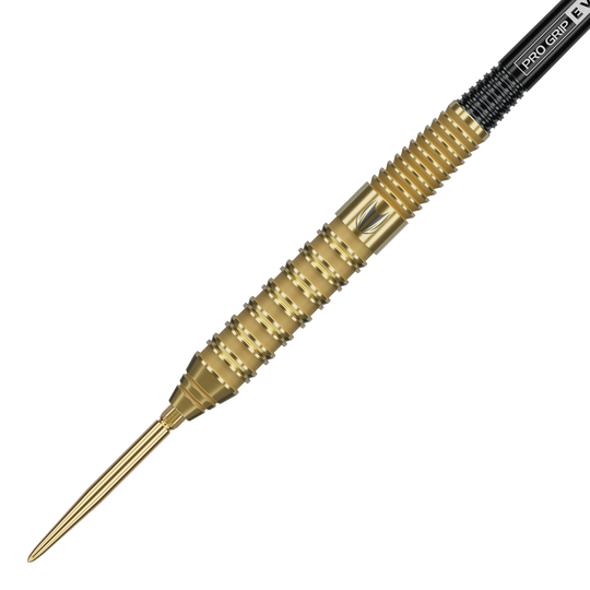 Zu sehen sind Target Bolide Envy 02 Swiss Point Steeldarts. Sie bieten eine elegante Gestaltung und gute Griffigkeit.