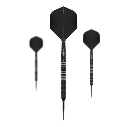Red Dragon Sable Parallel Switch Point Steel Darts Gezeigt wird ein Set der Red Dragon Sable Parallel Switch Point Steeldarts. Das Set enthält drei Darts in silberner Farbe.