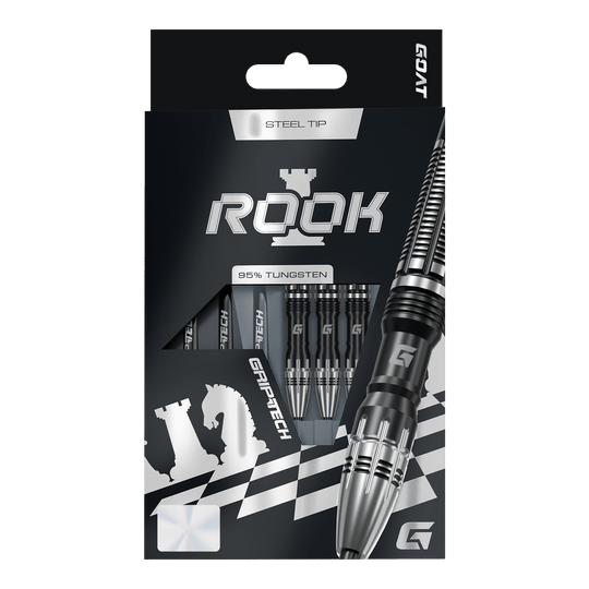 GOAT Rook Steeldarts Das Bild zeigt GOAT Rook Steeldarts. Es handelt sich um hochwertige Steeldart-Pfeile.