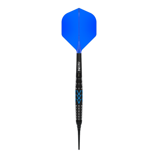 Gezeigt werden Red Dragon Amp Torpedo Softdarts mit 22g Gewicht. Sie zeichnen sich durch ihre spezielle Form und hohe Qualität aus.