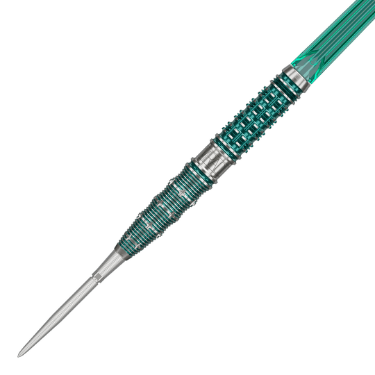 Hier sind Target Japan Mikuru Suzuki The Miracle GEN7 Swiss Point Steeldarts mit 23g Gewicht zu sehen. Die Darts stammen aus der Signature-Reihe von Mikuru Suzuki.