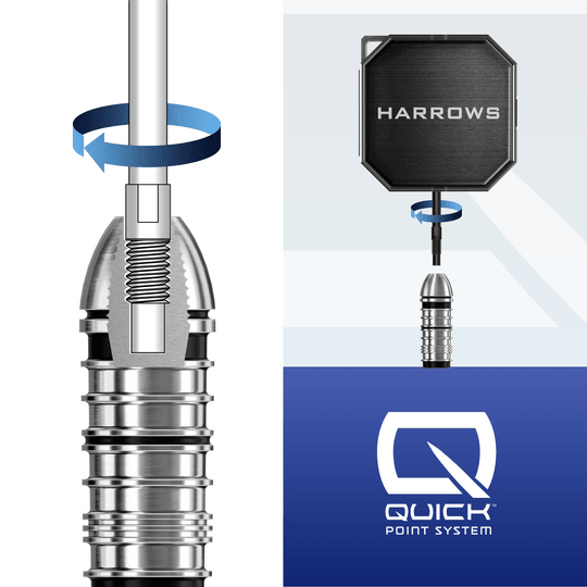 Harrow's Premium Quick Point Tool Case Hier wird das Harrows Premium Quick Point Tool Case präsentiert. Die Tasche eignet sich bestens zum Verstauen von Dartwerkzeug.