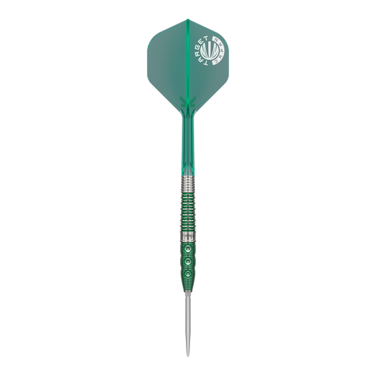 Auf dem Bild ist der Target Japan Prime Series Motomu Sakai Xeno GEN1 Swiss Point Steeldarts dargestellt. Der Dart weist hochwertige Verarbeitung und modernes Design auf.