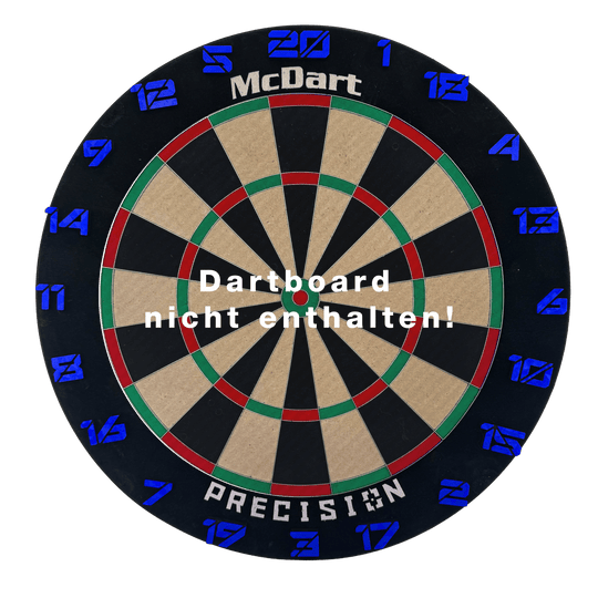 McDart Dartboard Number Rings / Number Ring Cyber Das Bild zeigt das Cyber Blau Board. Das Produkt hat ein auffälliges blaues Design.