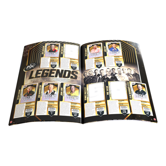 Panini PDC World Darts Championship 2025/26 - offizielles Sticker-Sammelalbum als Softcover. Das Album wird für das Sammeln und Einordnen der Panini-Sticker verwendet.