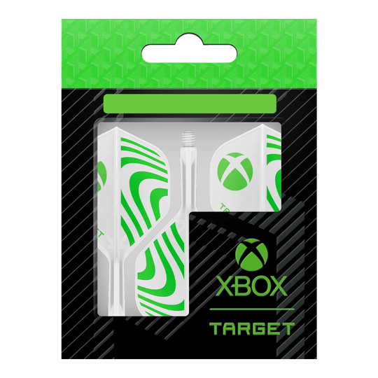 Target Xbox K-Flex No2 Standard Flights - White Das Foto zeigt die Target Xbox K-Flex No2 Standard Flights - Weiß. Die Dart-Flights sind weiß und für Xbox entworfen.