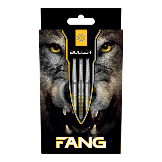 Das Bild zeigt die Bullet Fang Steeldarts. Die Steeldarts sind detailliert abgebildet.