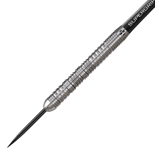 Harrows Impact Steel Darts Zu sehen ist ein weiteres Detailfoto von Harrows Impact Steeldarts. Die hochwertige Verarbeitung der Darts ist deutlich erkennbar.