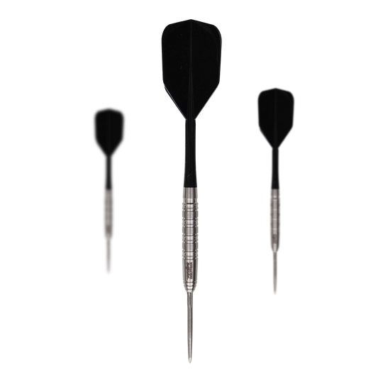 Das Bild zeigt das Produkt Caliburn Wolfpack W7 Steeldarts - 21g. Es handelt sich um ein Set Steeldarts mit einem Gewicht von 21 Gramm.