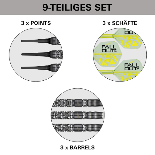 Target Luke Littler Nuke Fallout Soft Darts - 19g