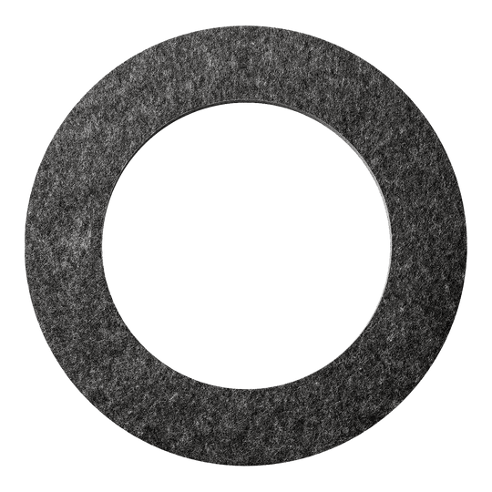 Karella Ultimo steel dartboard surround Das Bild zeigt die Karella Ultimo Steeldartboard Surround. Es handelt sich um einen runden, schwarzen Schutzring für eine Dartscheibe.