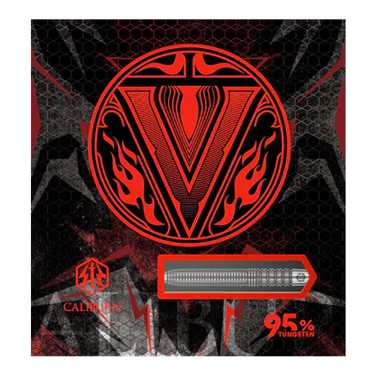 Zu sehen sind Caliburn V-Series V2 Steeldarts. Sie sind ideal für den professionellen Einsatz.