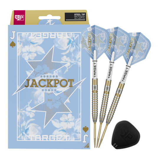 Target Adrian Lewis Showdown Swiss Points Steeldarts Das Bild zeigt die Target Adrian Lewis Showdown Swiss Points Steeldarts. Die Darts sind für professionelle Spieler geeignet.