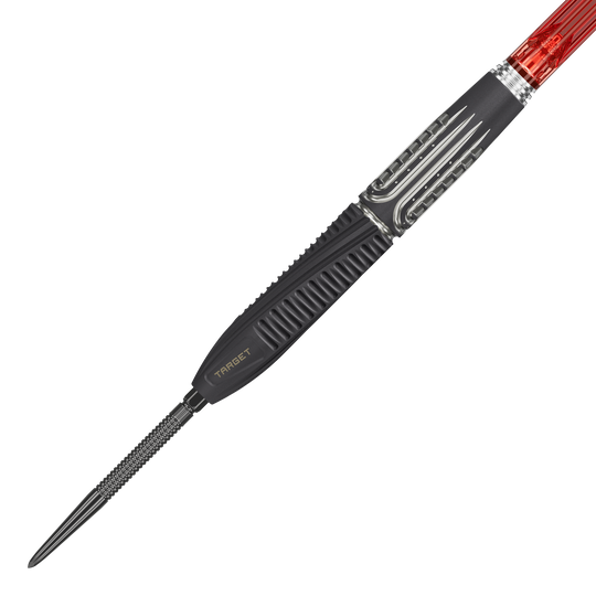Target Shift Swiss Point Steel Darts Abgebildet sind die Target Shift Swiss Point Steeldarts. Verschiedene Teile des Sets werden präsentiert.