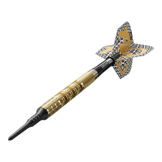 Das Bild zeigt die Target Bolide Envy 10 Softdarts. Diese Softdarts zeichnen sich durch ihre Qualität aus.