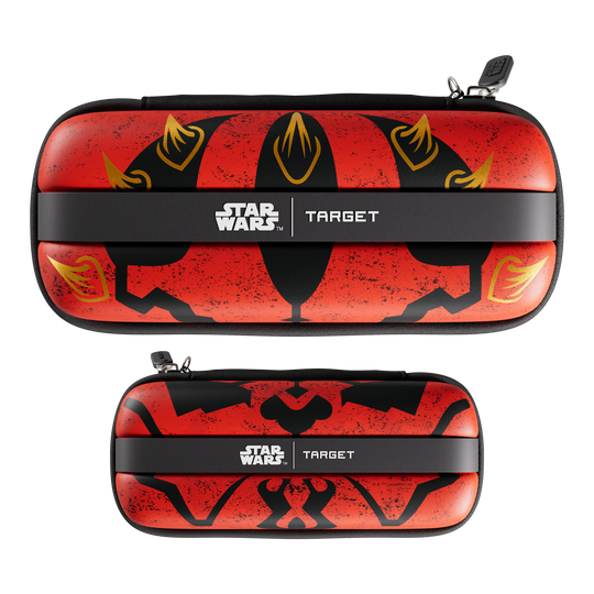 Das Target Star Wars Boa Dartcase - Darth Maul wird auf diesem Bild präsentiert. Das Produkt ist ein Dartcase mit Darth Maul Motiv.