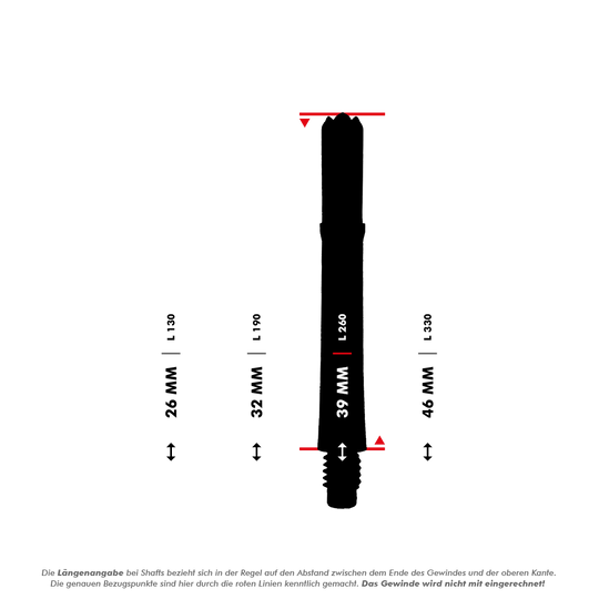 L-L-Style-Shafts Locked Straight - Clear Black