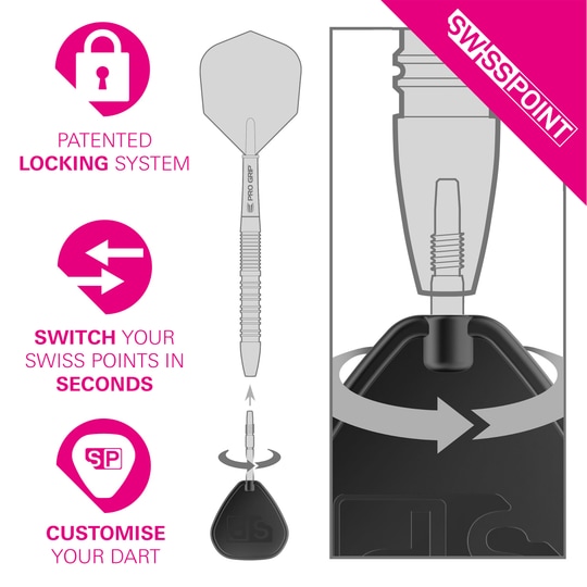 Target Swiss Point SLK dart tips - silver
