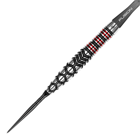 Zu sehen sind Winmau Fornax Torpedo Switch Points Steeldarts. Das Produkt steht für Präzision und Qualität im Dartsport.
