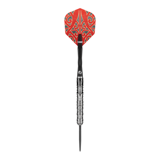 Shot Warrior Taiaha Turbo Point Steeldarts Abgebildet sind mehrere Shot Warrior Taiaha TurboPoints Steeldarts. Die Darts sind im Set angeordnet.
