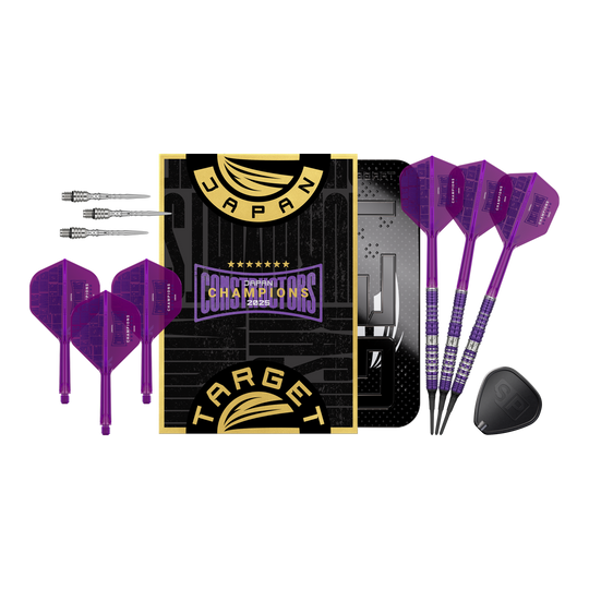 Target Japan Sirius GEN4 Constructors Champions Limited Darts - 21g Target Japan Sirius GEN4 Constructors Champions Limited Darts, 21g Version. Das Produktfoto zeigt das gesamte Dart-Set.